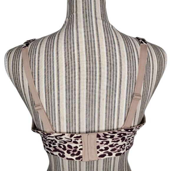 Vanity Fair Age Defying Lift Convertible Leopard Print Underwire Bra - Picture 3 of 8